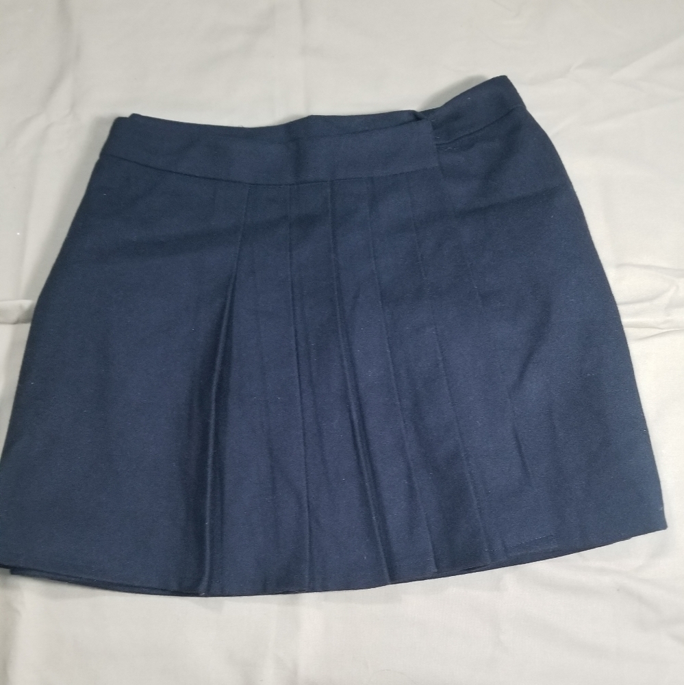 Women Black Pleated Mini Skirt